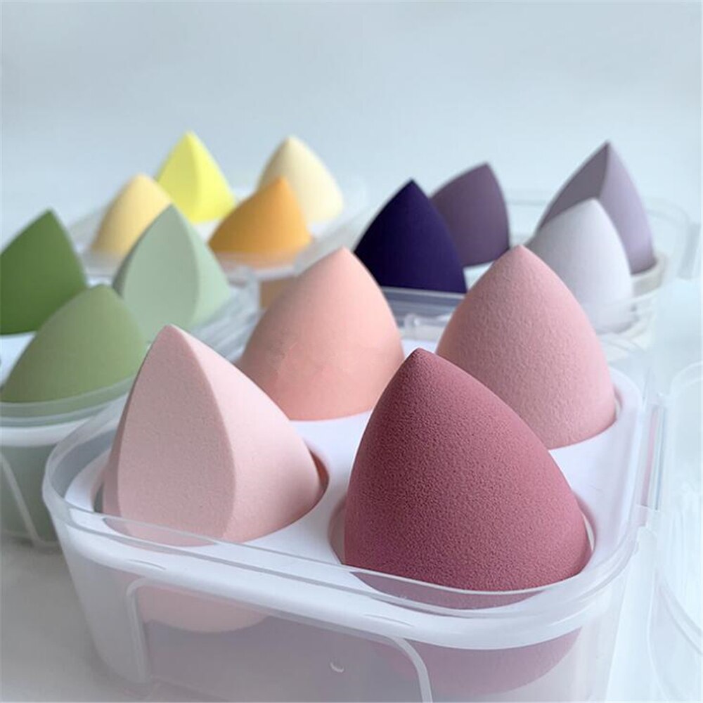 Makeup Blender, Cosmetic Sponge/Puff - 4pcs MAKEUP SPONGE with Storage Box - Foundation/Powder Sponge - Yo'rTotal Beauty