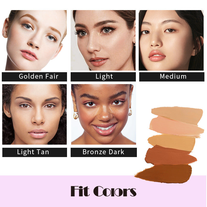 Concealer / Foundation Cream Fit Colors 12 Color Concealer Natural Moisturizing Long Lasting 3D Concealer - Yo'rTotal Beauty