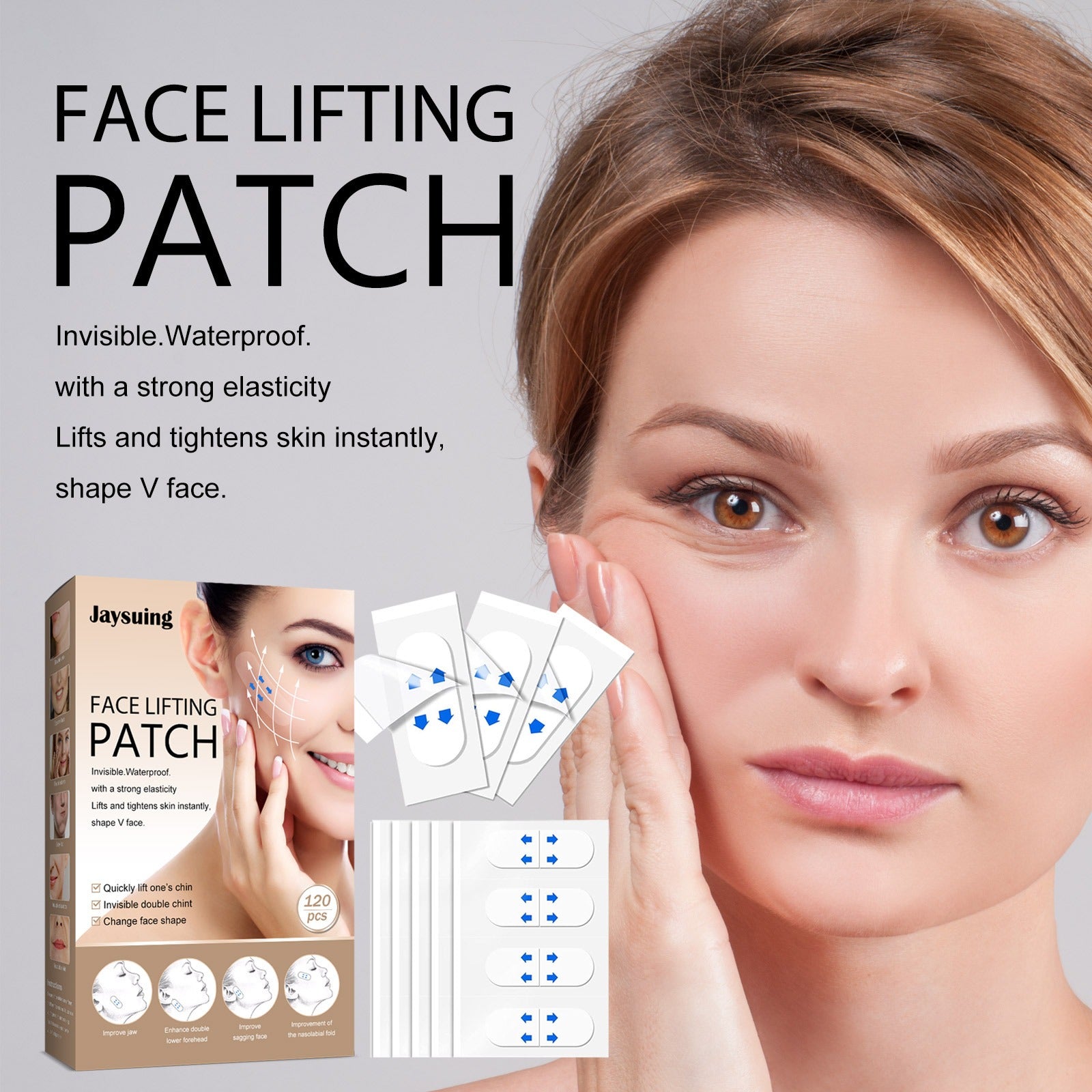 Invisible Face Lift Stickers Lift And Tighten The Chin To Reduce Fine Lines And Shape The V-Shaped Face Stickers - Yo'rTotal Beauty