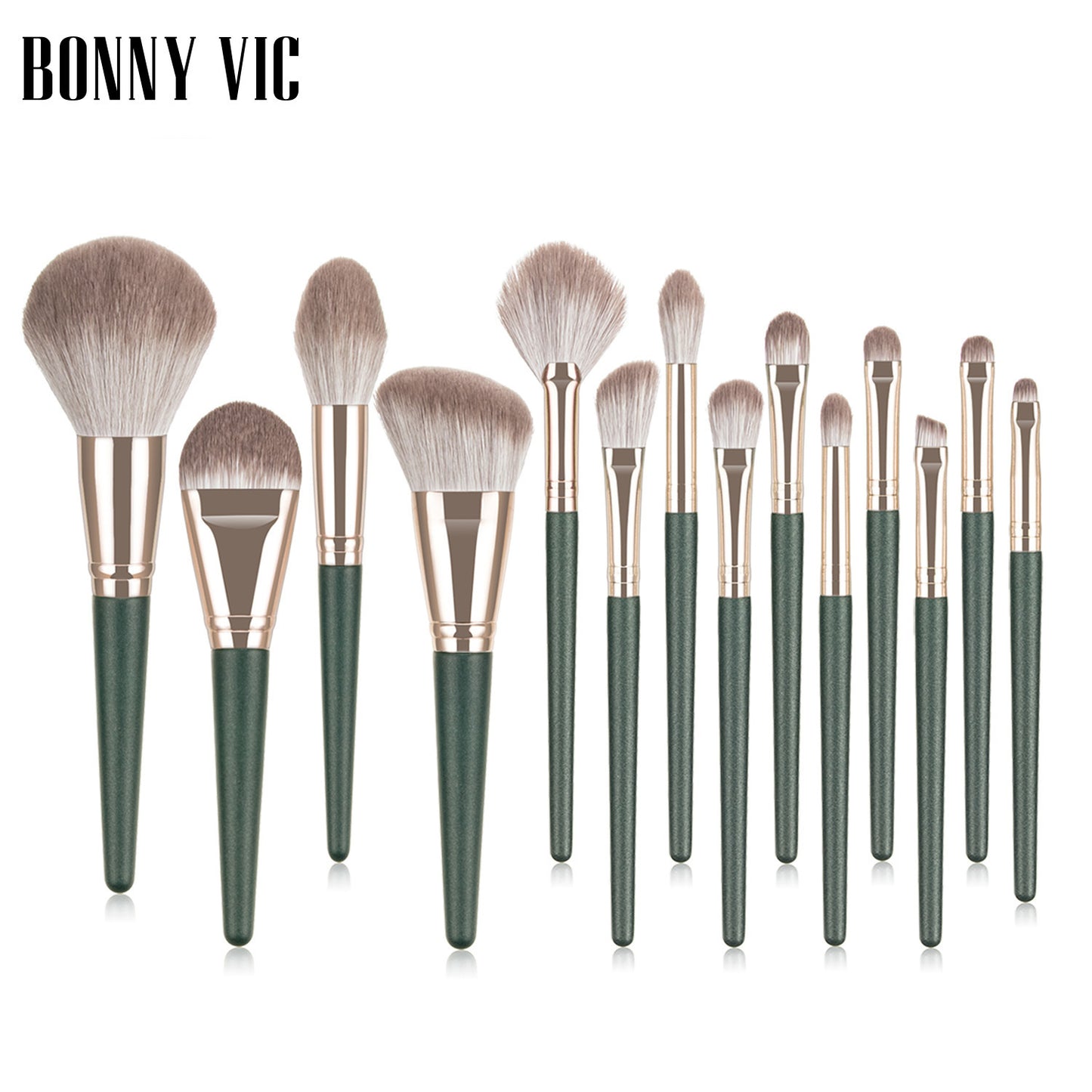 Beauty tool portable 14 makeup brush set soft fiber hair makeup brush loose powder foundation blush eye shadow brush - Yo'rTotal Beauty