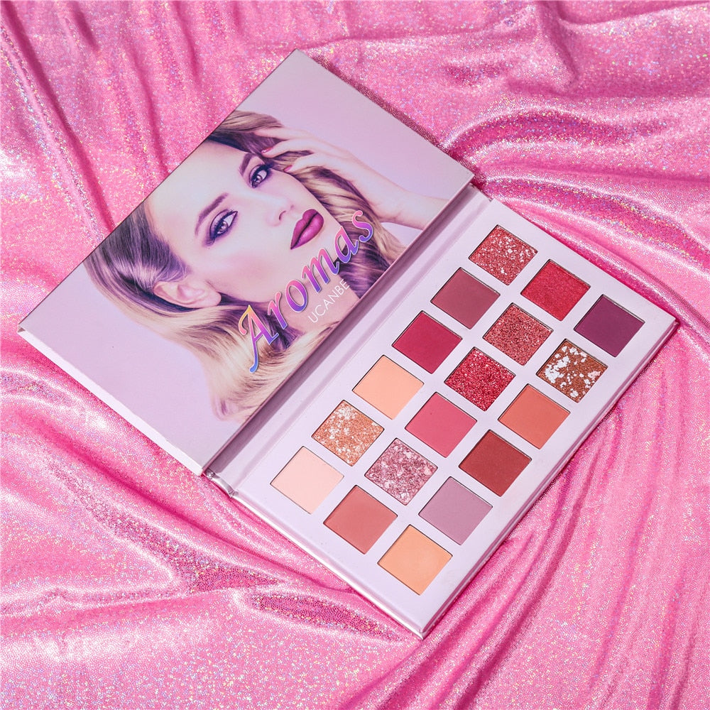 UCANBE Aromas Nude Eye Shadow Palette (18 Color) - Eyeshadow SHIMMER Waterproof Makeup - Paleta De Sombra - Yo'rTotal Beauty