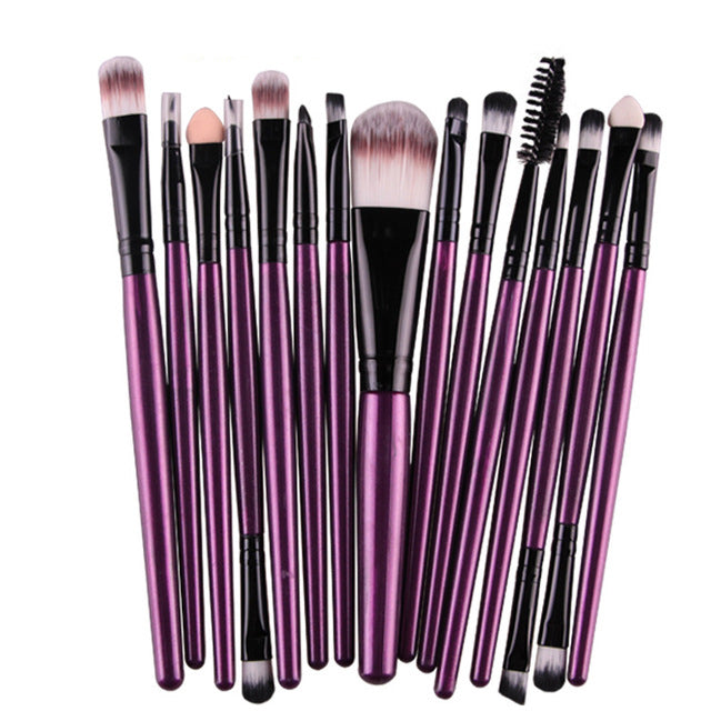 Makeup Brushes Set(15Pcs), Eye Shadow Foundation Powder Eyeliner Eyelash Lip Make Up Brush Cosmetic Beauty Tool - Yo'rTotal Beauty