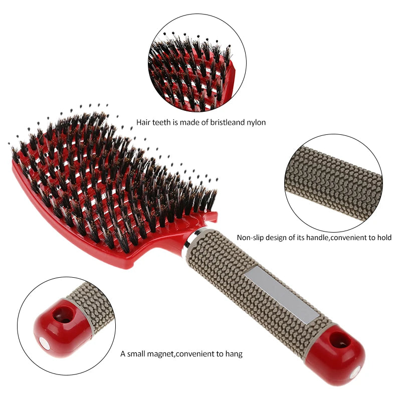 Detangle Hairbrush, Wet Comb Hair Brush - Professional - Hair Comb Brush - Hairdressing Tools - Yo'rTotal Beauty