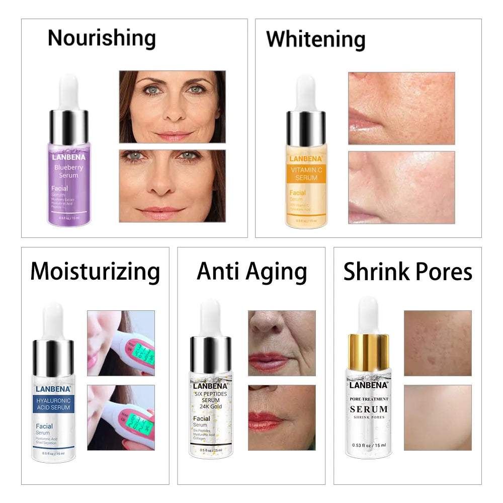 5 LANBENA - Moisturizing, Repairing, Brightening, Anti-Aging/ Winkles 15ml  (SALE $7.70 each) - Yo'rTotal Beauty