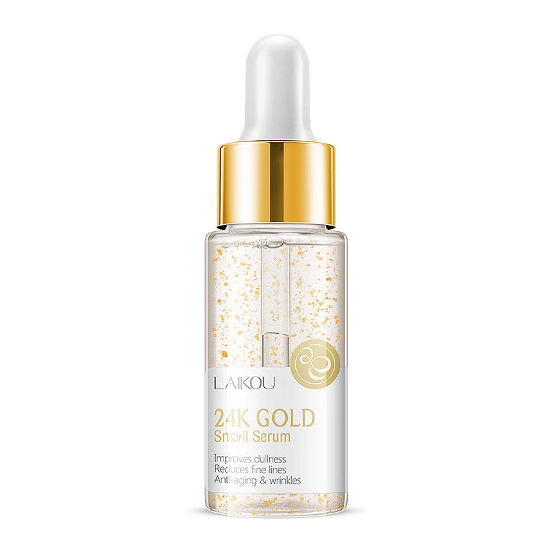 Laikou - Ordinary Skin Care Face Serum - 5 Serus ( Anti-Aging Hyaluronic Acid, Pure 24K Gold, Brightening Vitamin C and 2 Pore Treatment Serum) - Yo'rTotal Beauty