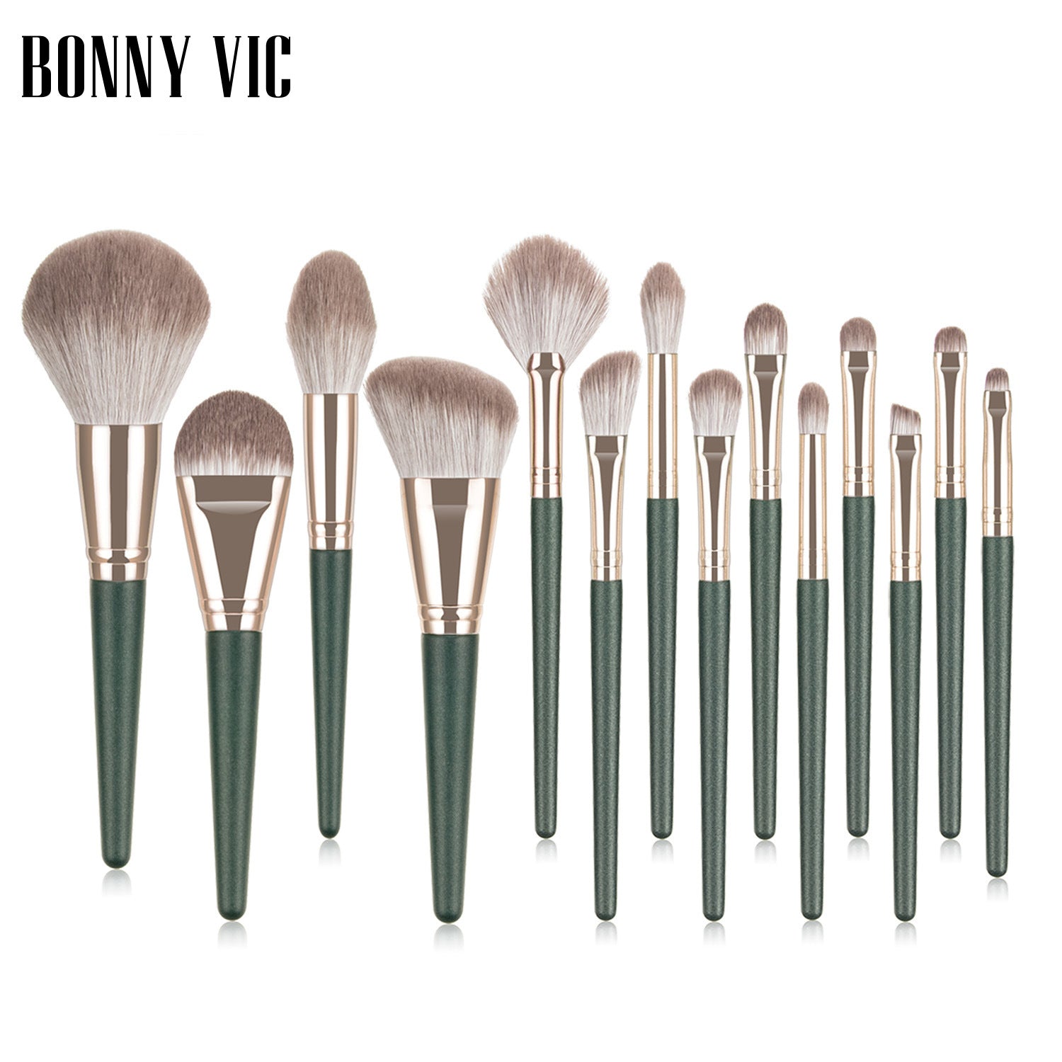 Beauty tool portable 14 makeup brush set soft fiber hair makeup brush loose powder foundation blush eye shadow brush - Yo'rTotal Beauty