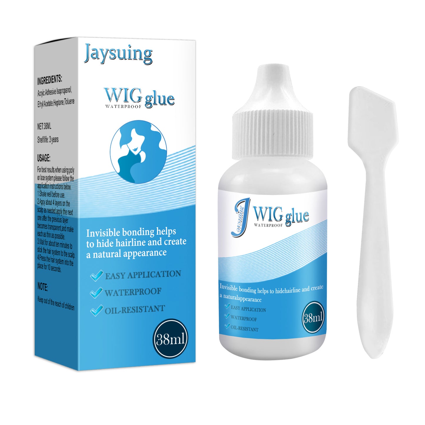 Jaysuing WIG GLUE - No Trace, Invisible Wig Glue - Sticky Strong Hair Glue - Yo'rTotal Beauty
