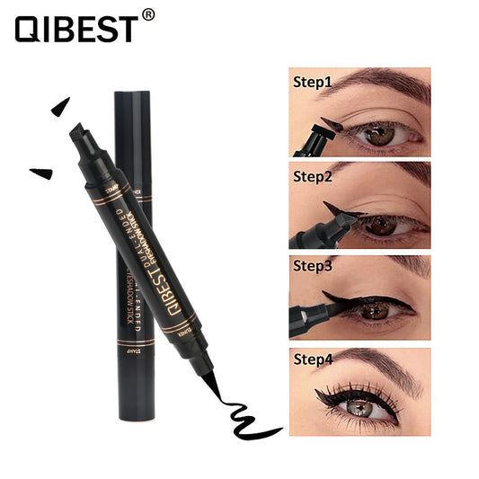QIBEST Color Eyeliner DOUBLE-HEADED Seal Color Eyeliner Pen Eyeliner Tail Seal Pen - Yo'rTotal Beauty