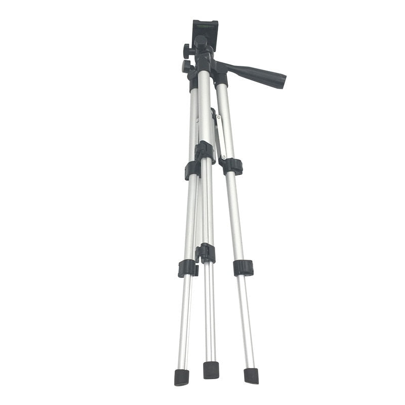 Professional Foldable Camera Tripod Holder Stand Screw 360 Degree Fluid Head Tripod Stabilizer Aluminum with Phone Holder - Yo'rTotal Beauty