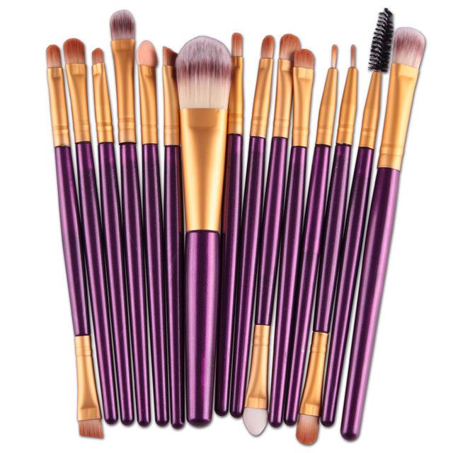 Makeup Brushes Set(15Pcs), Eye Shadow Foundation Powder Eyeliner Eyelash Lip Make Up Brush Cosmetic Beauty Tool - Yo'rTotal Beauty