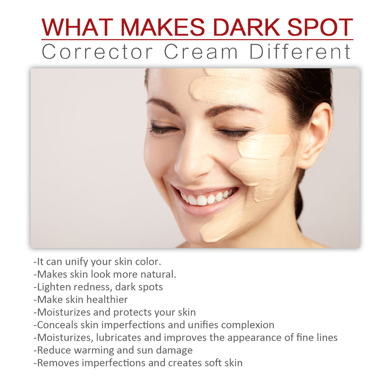 3 In 1 Color Correcting Cream, Cover Dark Spots, Moisturize Skin Care And Isolate Foundation - Yo'rTotal Beauty