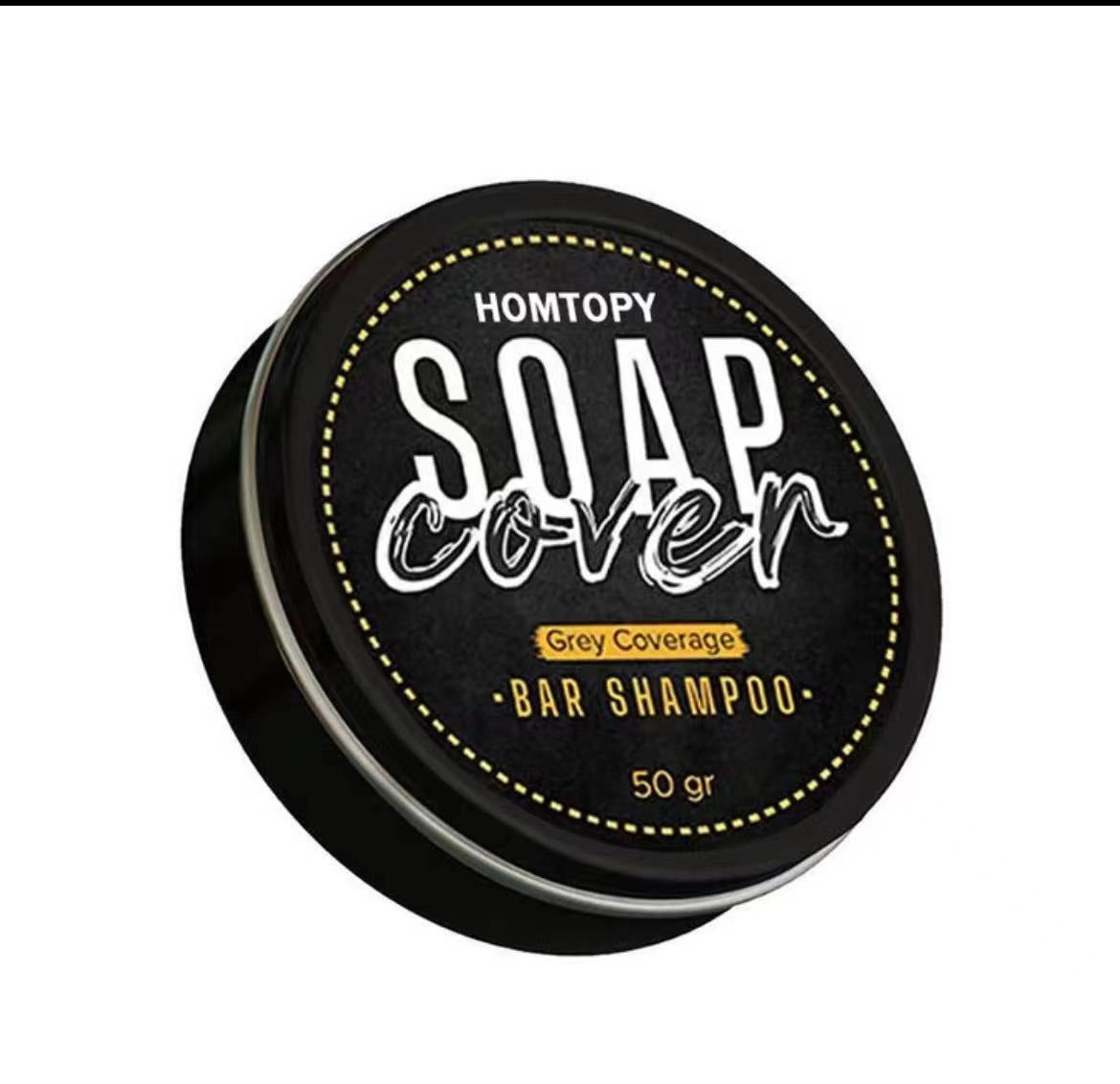 Men's grey hair Shampoo Soap - turns gray hair into black smooth hair as it grows with essential oil soap - Yo'rTotal Beauty