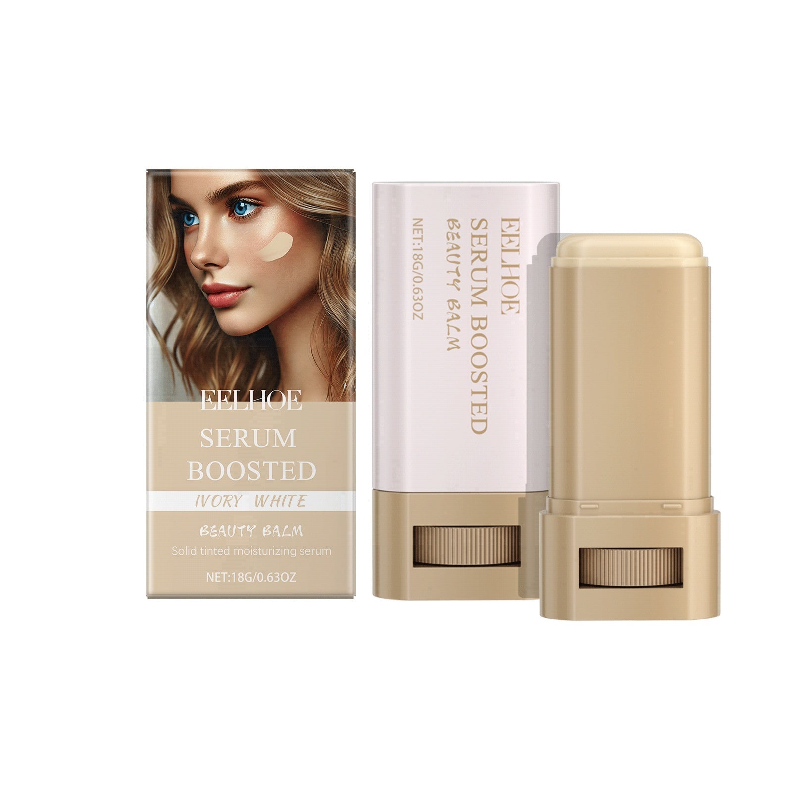 Moisturizing Foundation Make-up Stick with Brush - Yo'rTotal Beauty