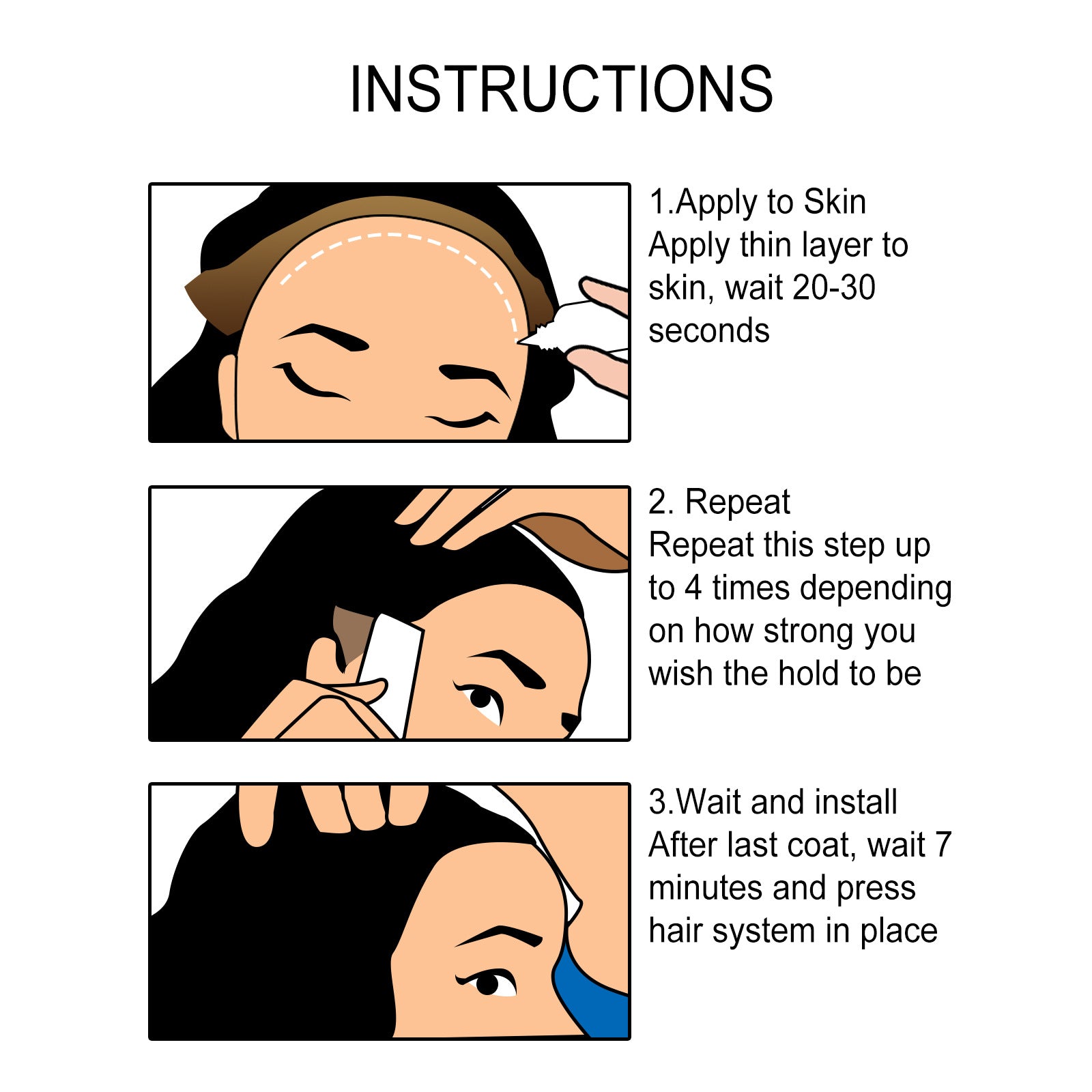 Jaysuing WIG GLUE - No Trace, Invisible Wig Glue - Sticky Strong Hair Glue - Yo'rTotal Beauty