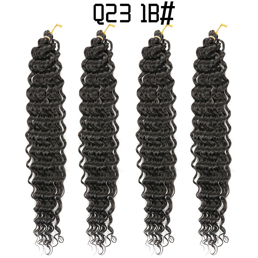 African crochet hair wig Deep Wave hair Latin American curly braided hair fluffy - Yo'rTotal Beauty