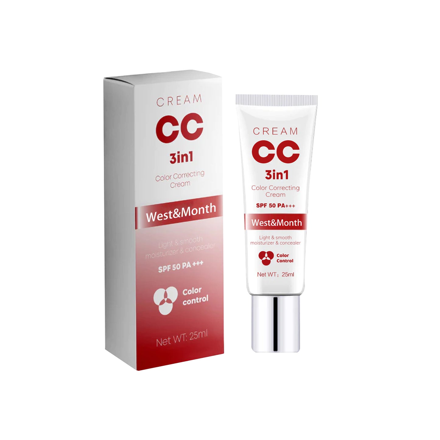 3 In 1 Color Correcting Cream, Cover Dark Spots, Moisturize Skin Care And Isolate Foundation - Yo'rTotal Beauty