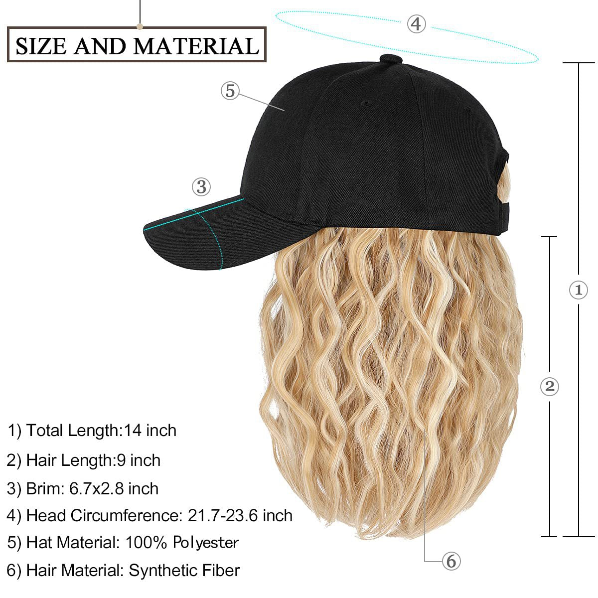 The Wig Cap - Synthetic Hooded Wig - European and American personalized - Yo'rTotal Beauty