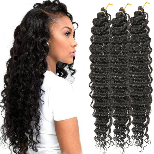 African crochet hair wig Deep Wave hair Latin American curly braided hair fluffy - Yo'rTotal Beauty