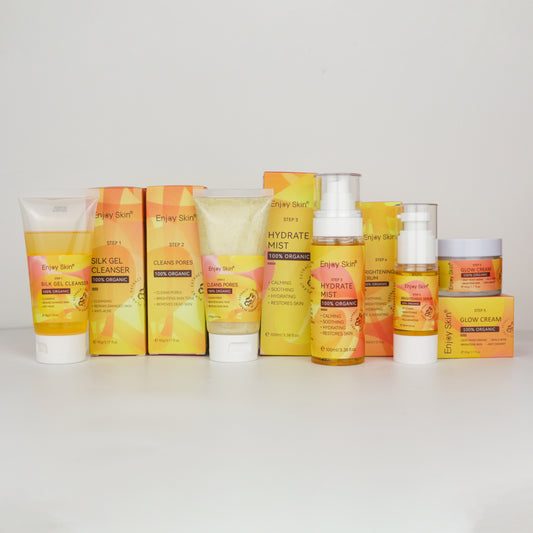 5pcs Natural Organic Vegan Facial Anti Acne Serum Skincare Cream Face Care Whitening Tumeric Skin Care Set - Yo'rTotal Beauty