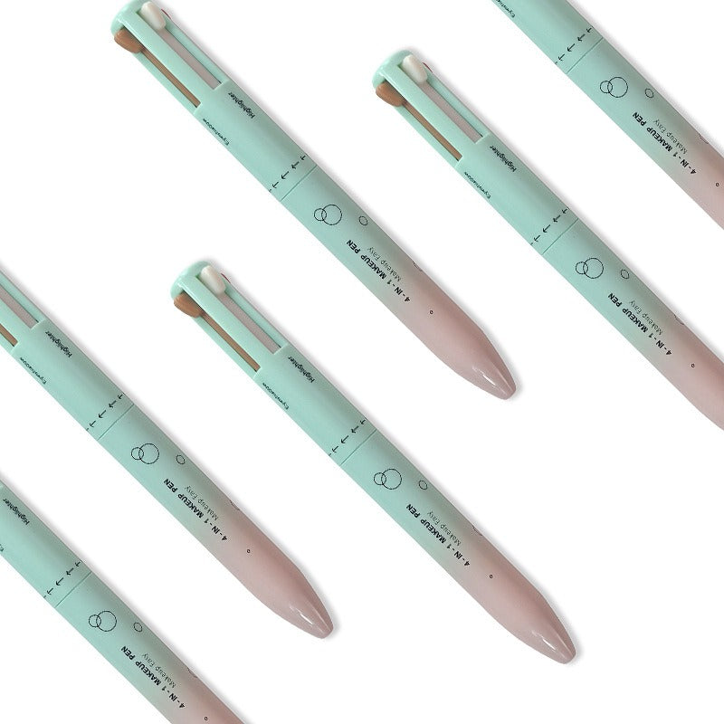 4 in 1  MAKEUP PEN (4 Colors & 4+Functions) - lip liner, highlight/eye shadow, eyeliner, eyebrow pencil (4in1) - Yo'rTotal Beauty