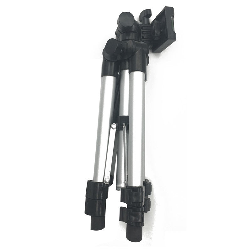 Professional Foldable Camera Tripod Holder Stand Screw 360 Degree Fluid Head Tripod Stabilizer Aluminum with Phone Holder - Yo'rTotal Beauty