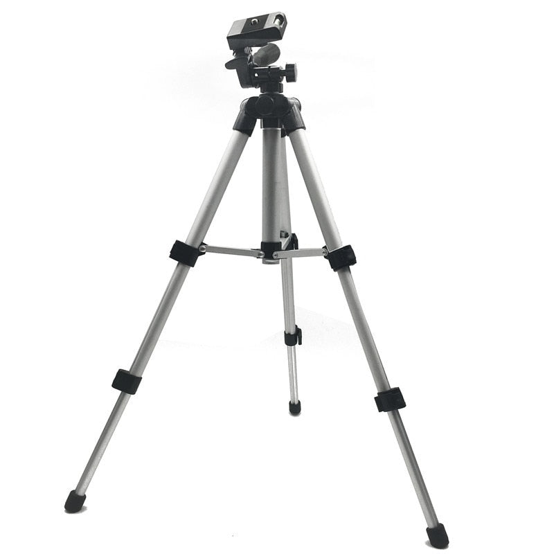 Professional Foldable Camera Tripod Holder Stand Screw 360 Degree Fluid Head Tripod Stabilizer Aluminum with Phone Holder - Yo'rTotal Beauty