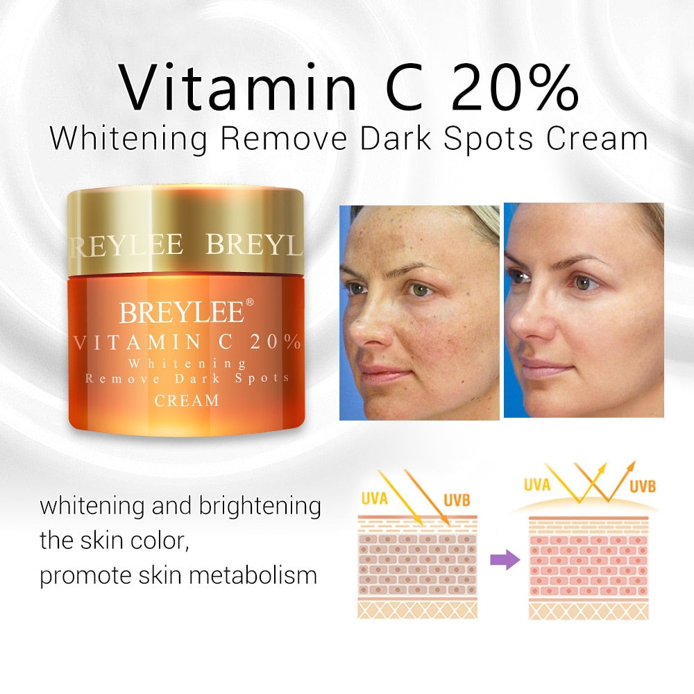 BREYLEE FACE CREAM - TRIPLE SKIN CARE  1)Hyaluronic Acid/Moisturizing Day Cream  2)Retinol Anti Wrinkle  3)Vitamin C Skin Care/Acne Treatment 40g - Yo'rTotal Beauty