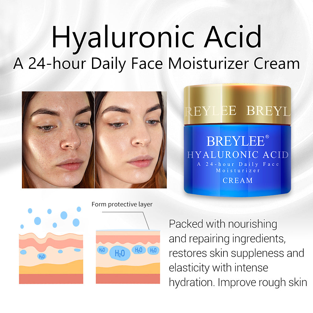 BREYLEE FACE CREAM - TRIPLE SKIN CARE  1)Hyaluronic Acid/Moisturizing Day Cream  2)Retinol Anti Wrinkle  3)Vitamin C Skin Care/Acne Treatment 40g - Yo'rTotal Beauty