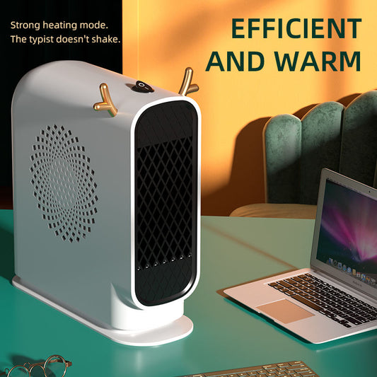 Portable ELECTRIC TABLE FAN / HEATER, 500W Antlers Decoration - Yo'rTotal Beauty