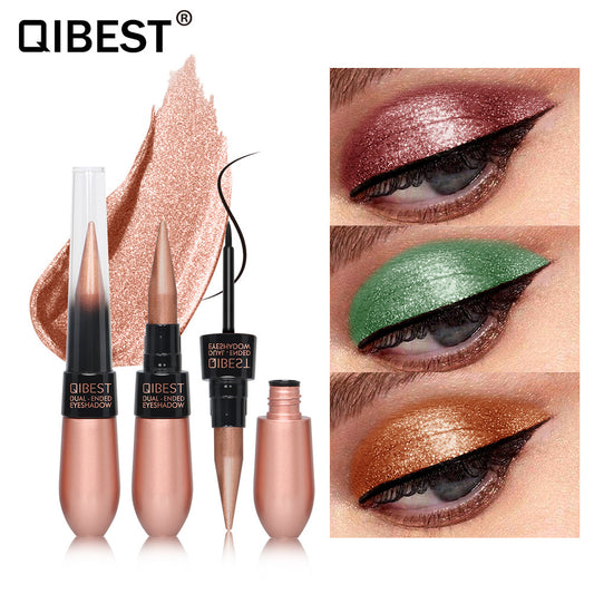 QIBEST Charm Dual-Purpose Pen Silky And Dynamic Eyeliner Soft Texture Eye Shadow Cream Eye Shadow Stick - Yo'rTotal Beauty