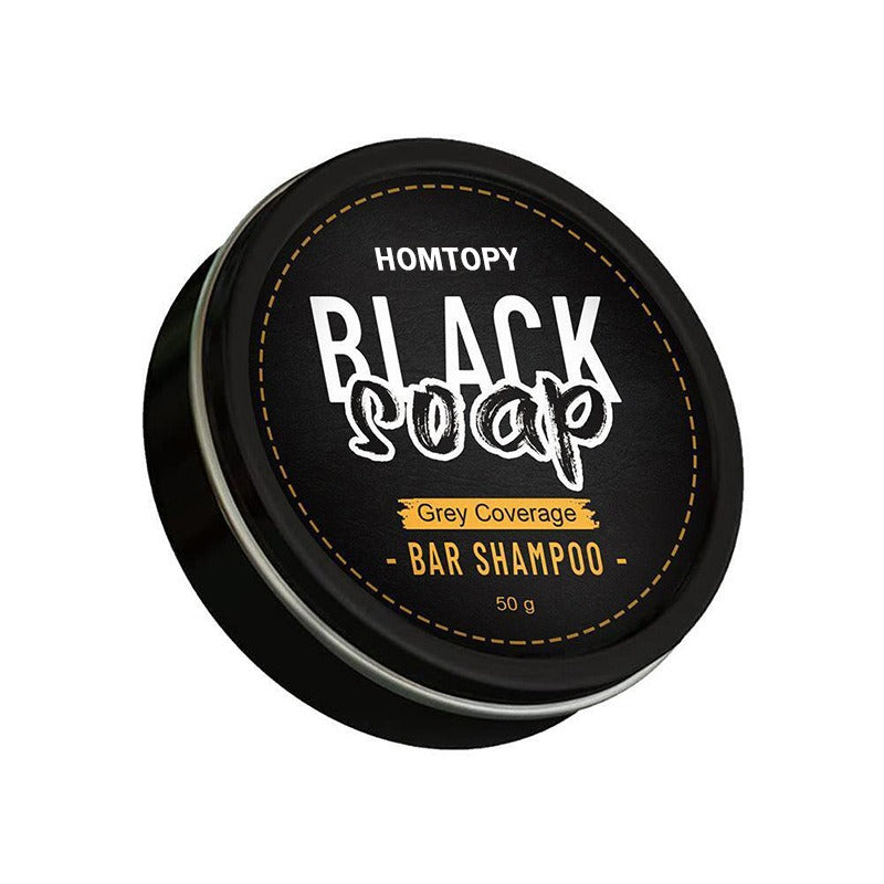 Men's grey hair Shampoo Soap - turns gray hair into black smooth hair as it grows with essential oil soap - Yo'rTotal Beauty