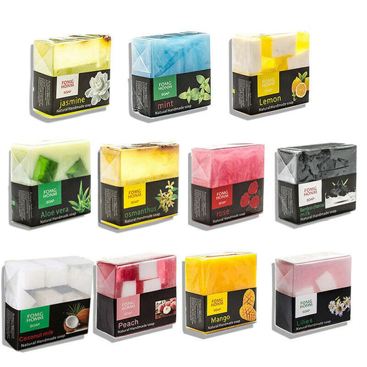 Thai Natural Fruit Soap Moisturizing  Rose Bamboo Charcoal Hydrating Exfoliating Hand Washing Cleansing Soap Bath Soap TSLM1 - Yo'rTotal Beauty
