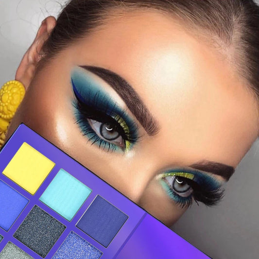 9color EYE SHADOW PALETTE Matte Shimmer Glitter Eye Shadow Powder - Makeup Kit - Yo'rTotal Beauty