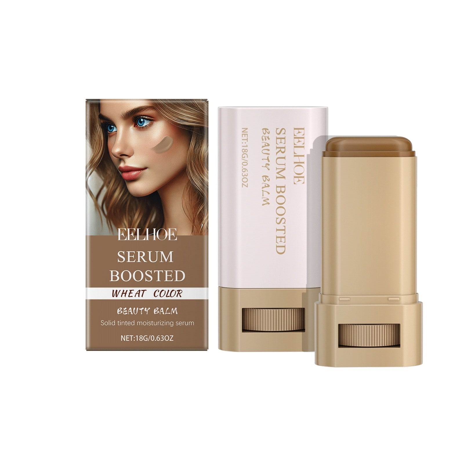 Moisturizing Foundation Make-up Stick with Brush - Yo'rTotal Beauty